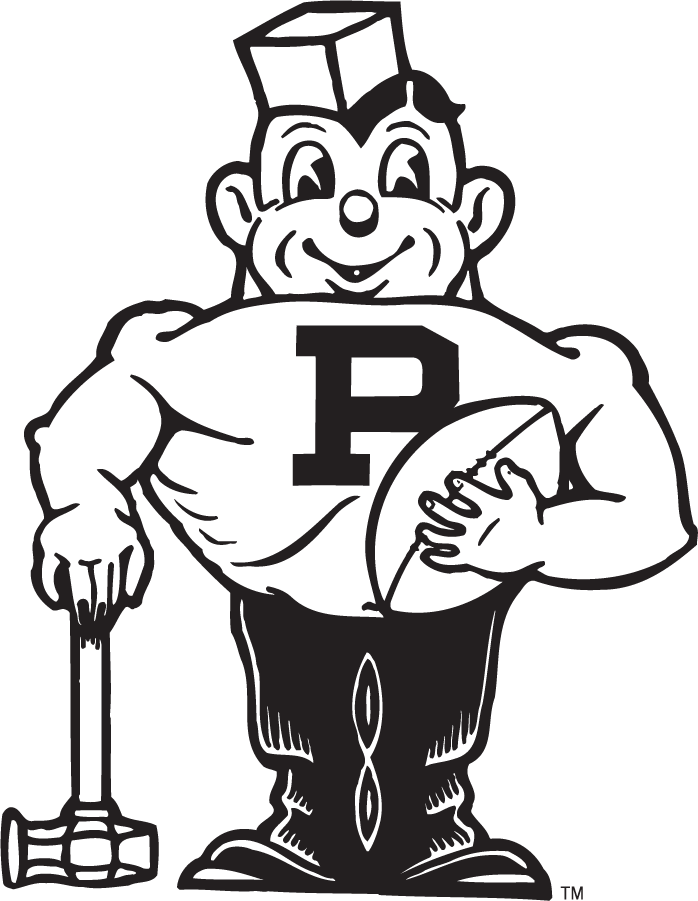 Purdue Boilermakers 1950-1970 Alternate Logo diy iron on heat transfer